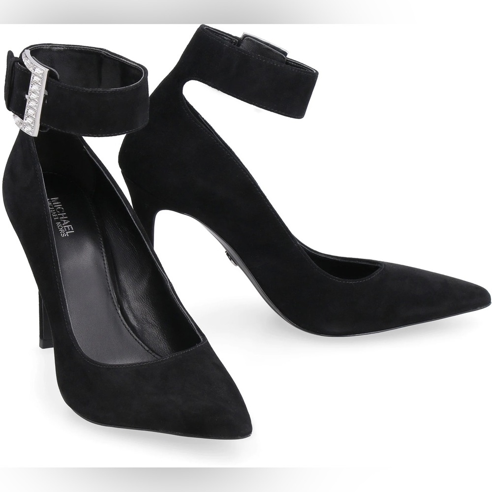 NEW Michael Kors Giselle Suede Ponty-toe pumps